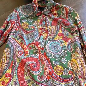 Tommy Hilfiger Paisley Button Down - pearlized buttons